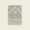 Living Happy Place | Plush Checkered Hand Towel - Sage