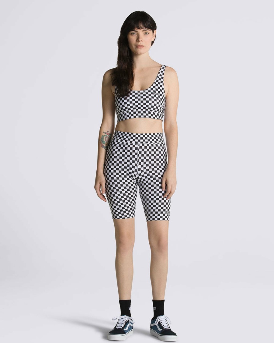 Clothing Vans | Flying V Print Legging Shorts - Checkerboard