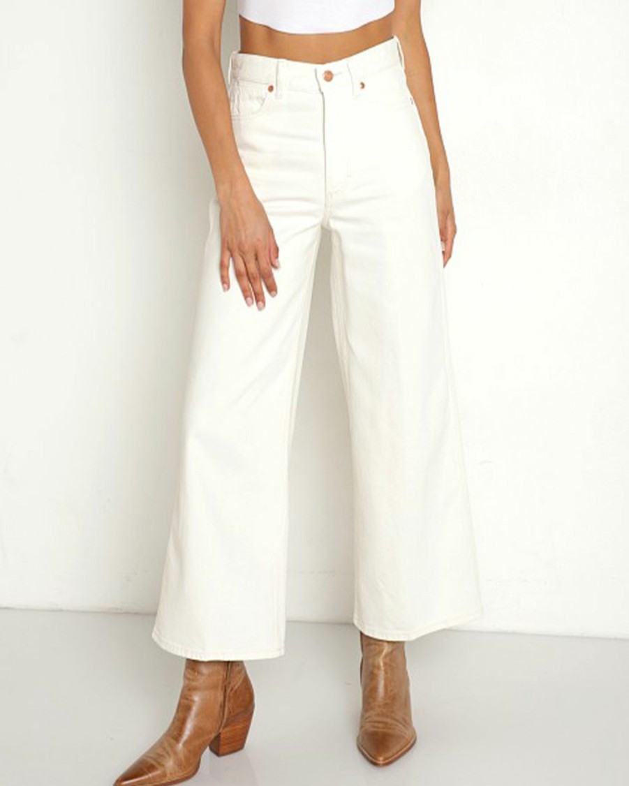 Clothing Wrangler | Worldwide High Rise Crop Jeans - Vintage White