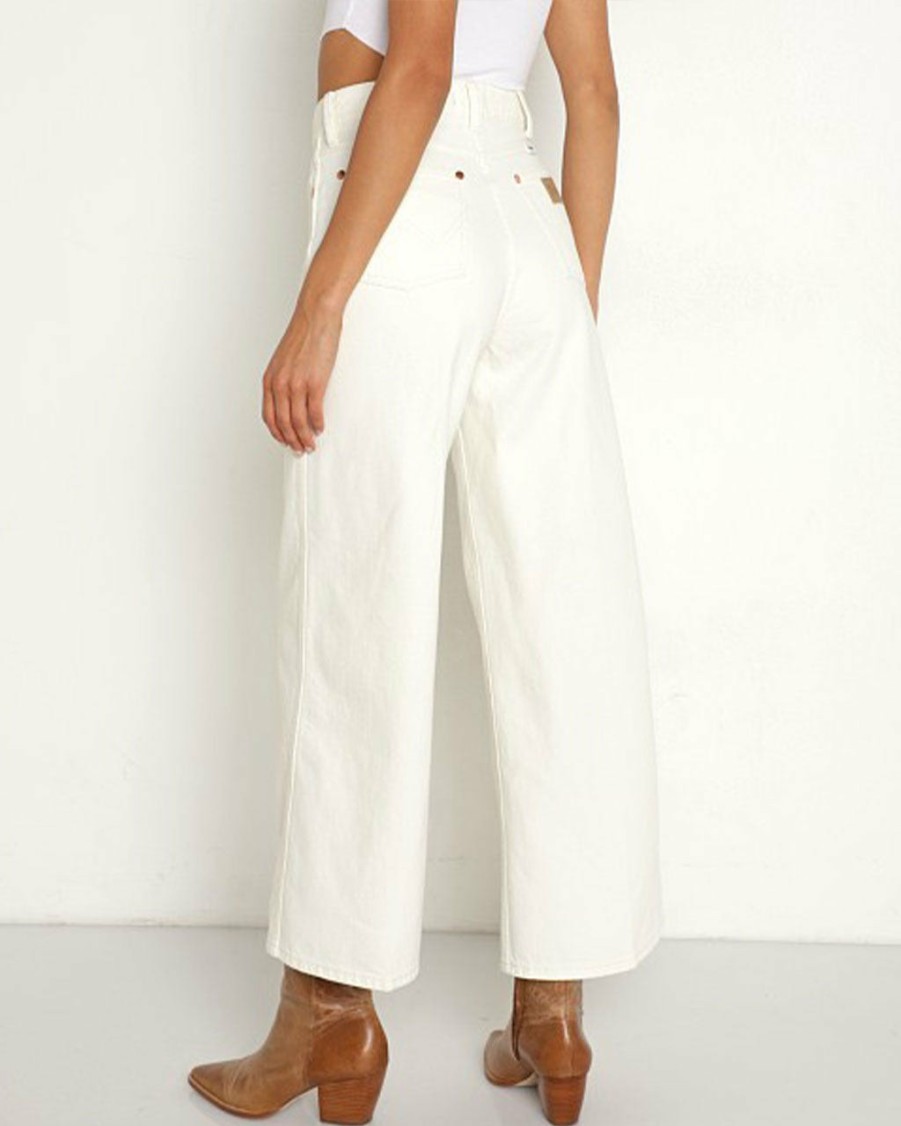 Clothing Wrangler | Worldwide High Rise Crop Jeans - Vintage White