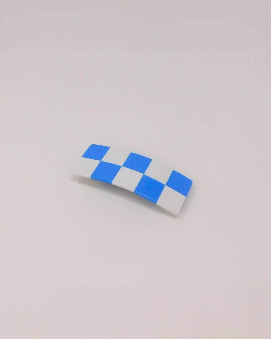 Accessories Chunks | Checker Clip - Blue And White