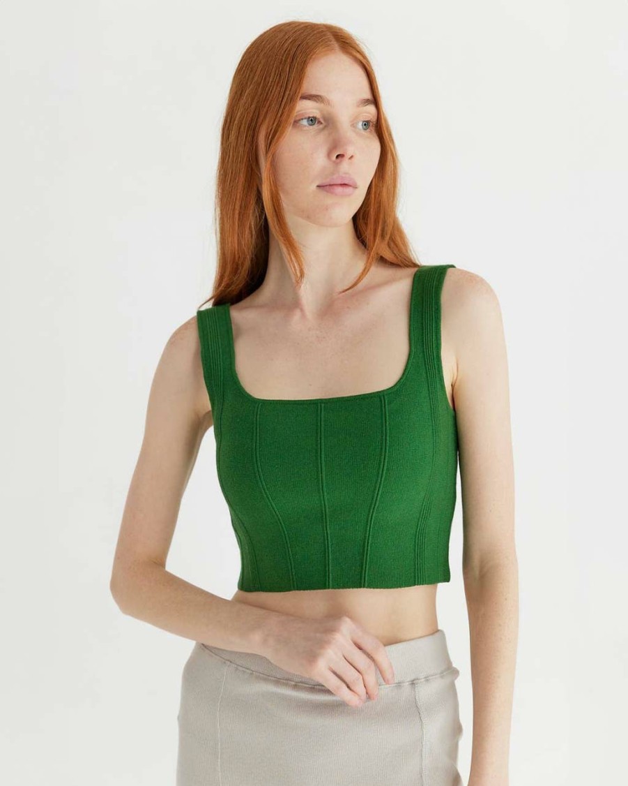 Clothing Mod Ref | The Millie Top - Green