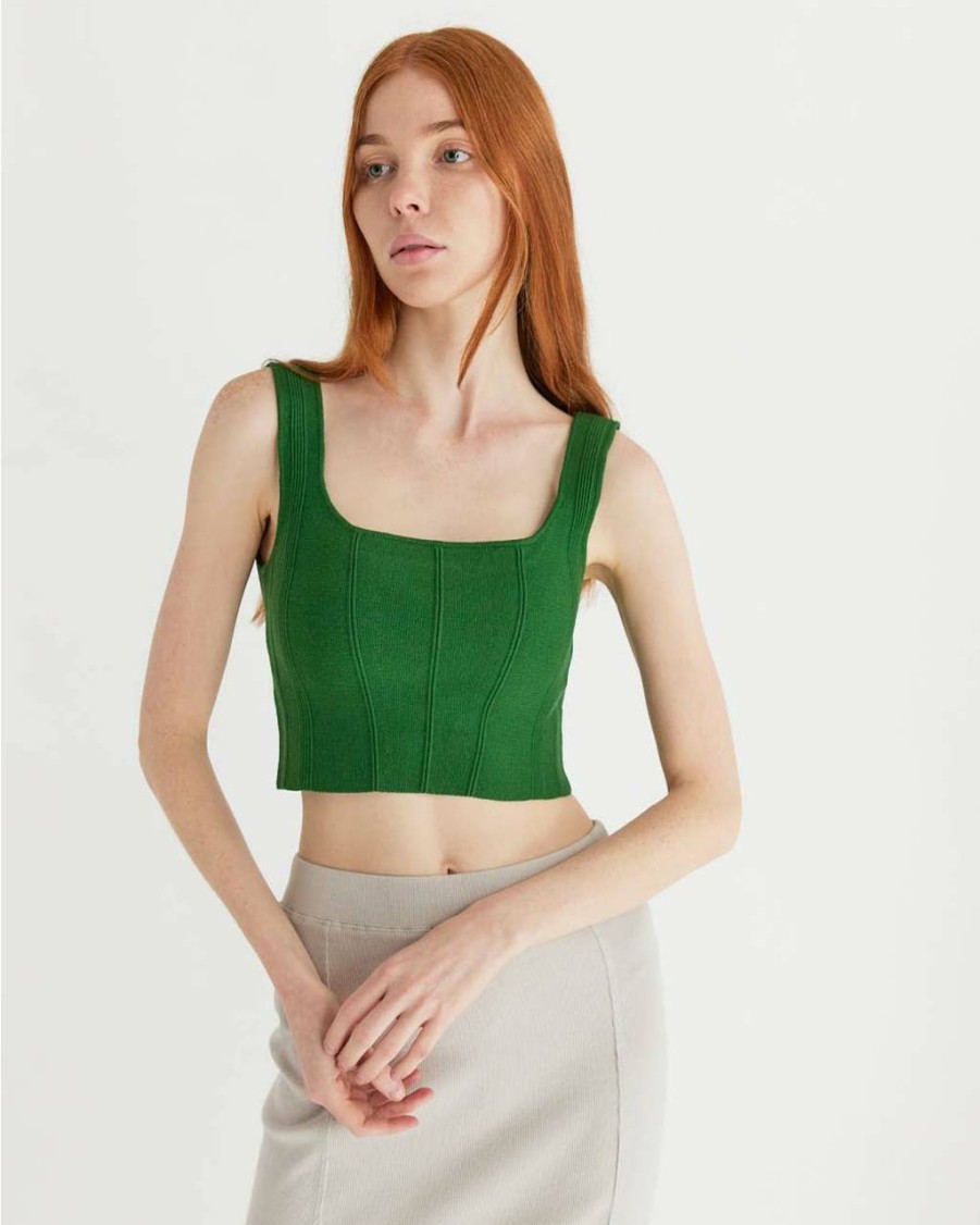 Clothing Mod Ref | The Millie Top - Green