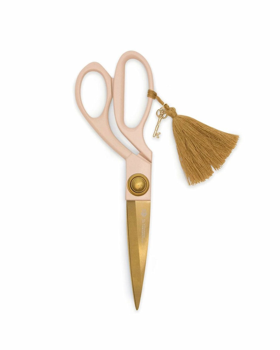 Desk Designworks Collective | Tassel + Charm Scissors - Dusty Blush