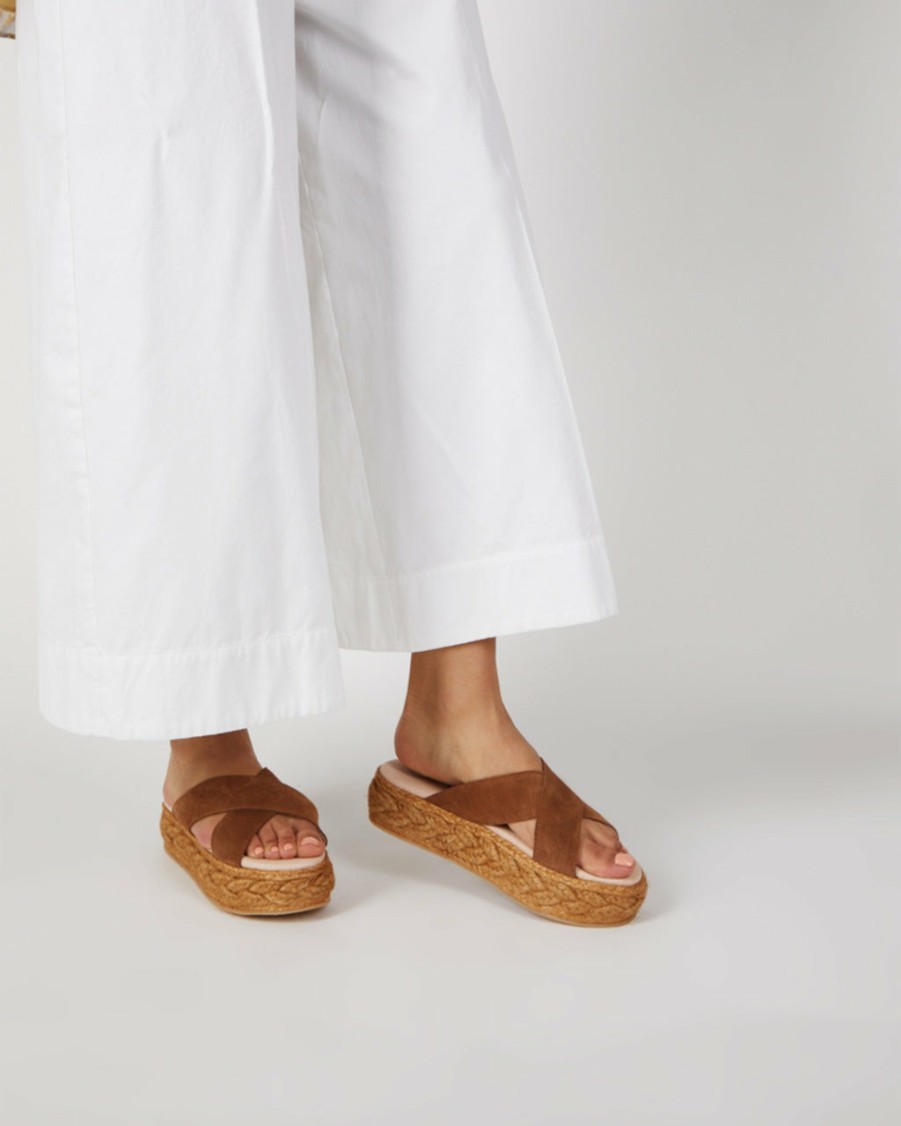 Accessories Intentionally Blank x Wyeth | Aura Sandal - Cognac