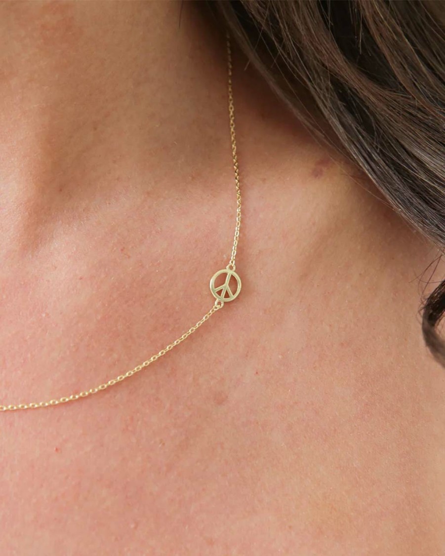 Accessories Sunshine Studios | Peace Sign Necklace