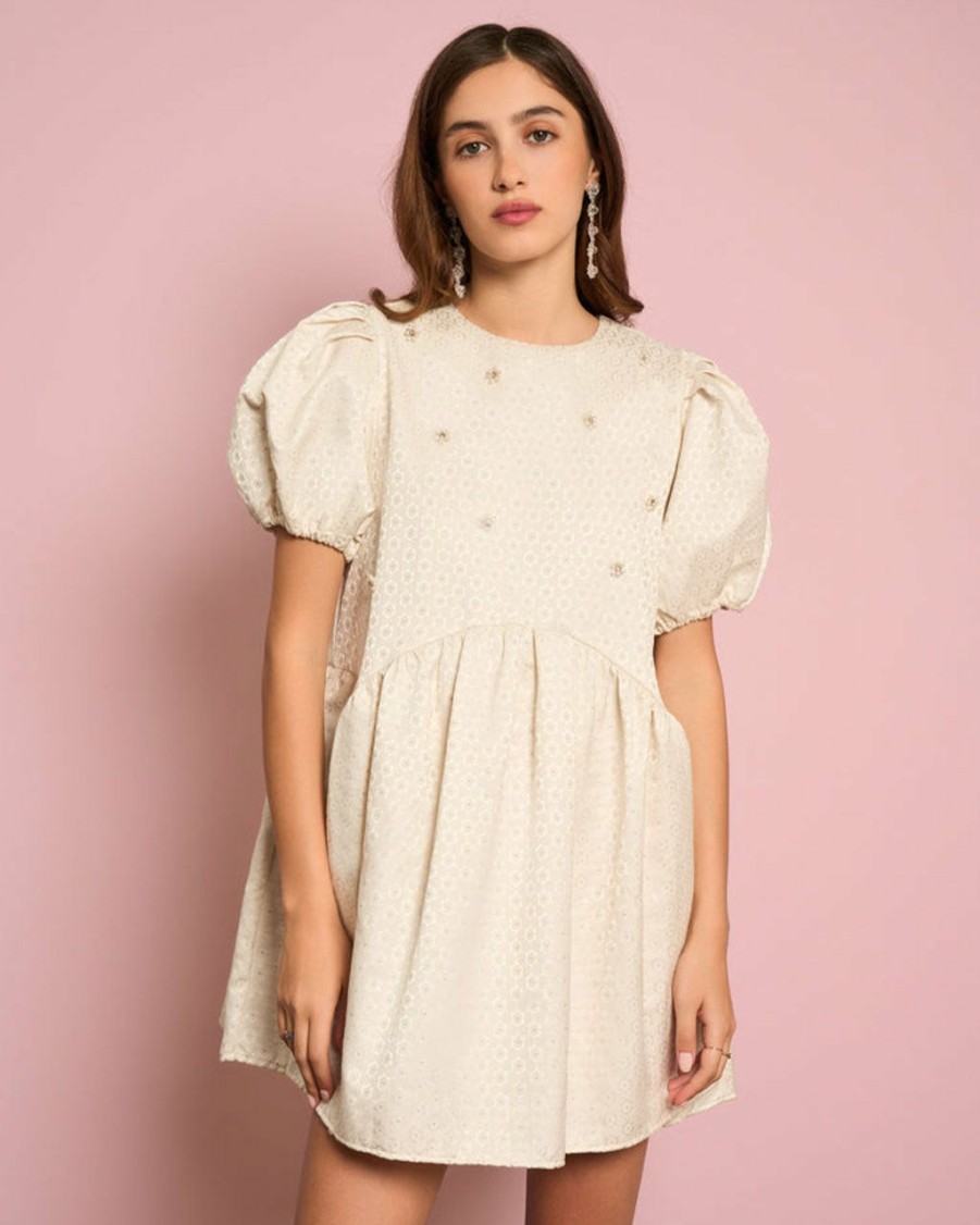 Clothing Sister Jane | Chai Pearl Jacquard Dress