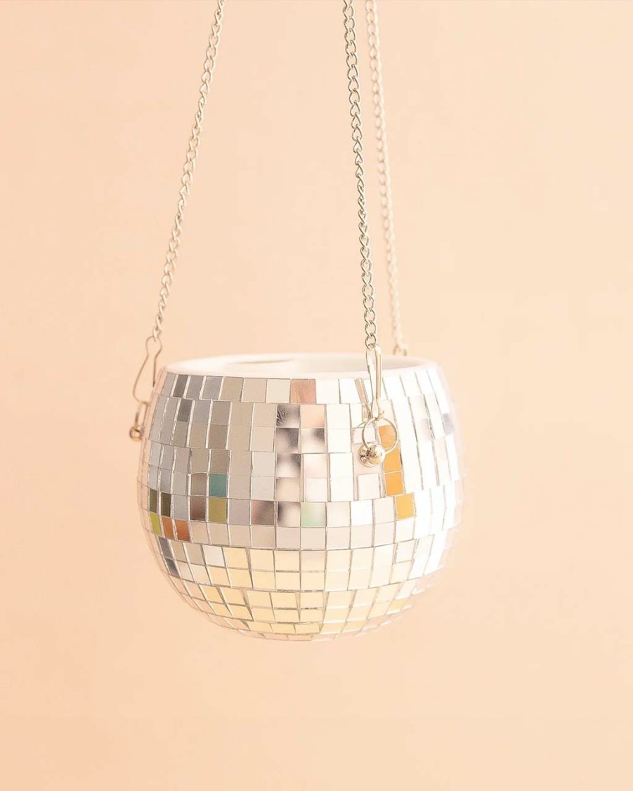 Living Sunshine Studios | Disco Hanging Planter 6"