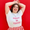 Clothing ban.do | I Believe In Coffee Tee - Pink