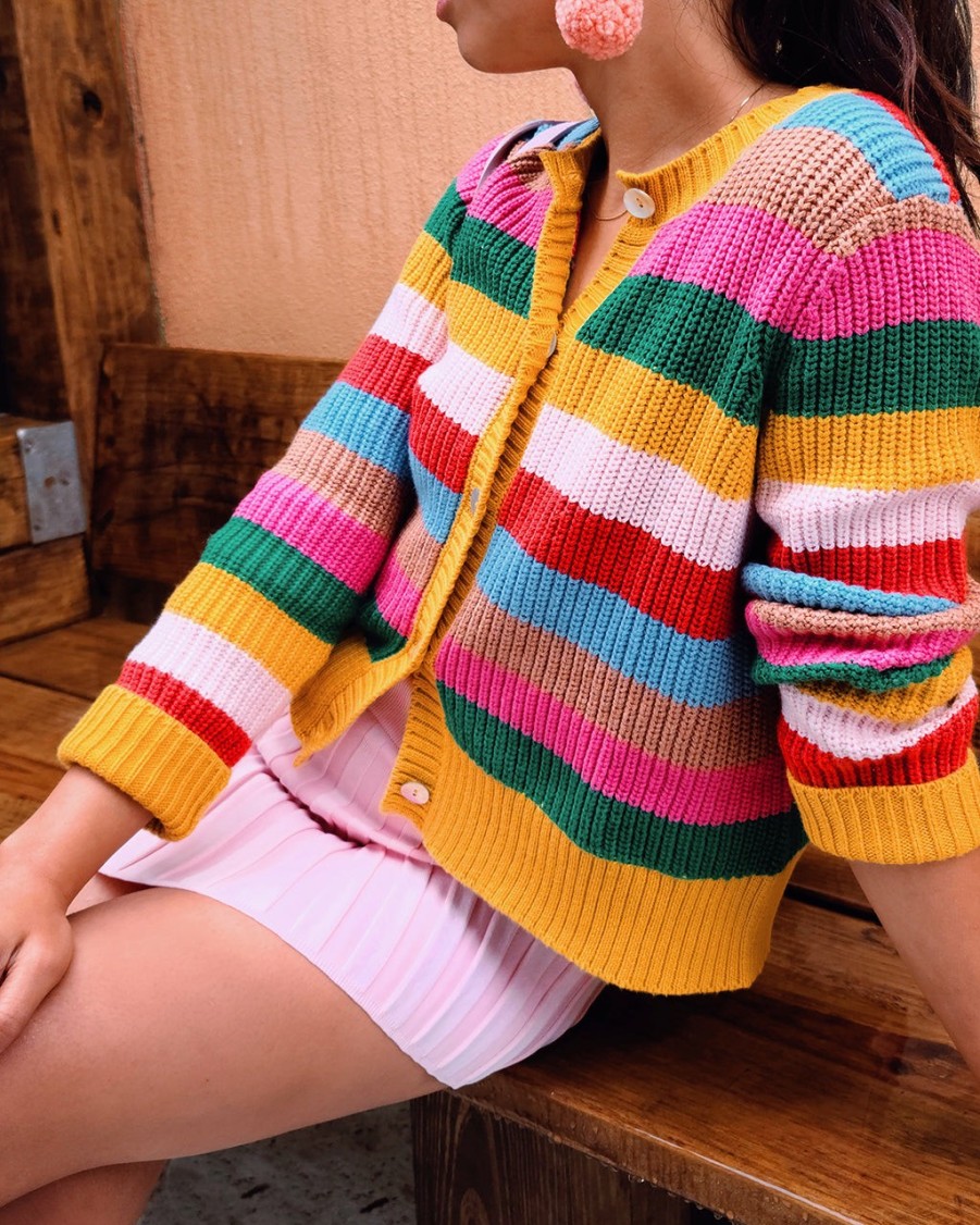 Clothing ban.do | Sunset Stripe Cardigan