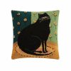 Living Peking Handicraft | Black Cat In A Corner Hook Pillow