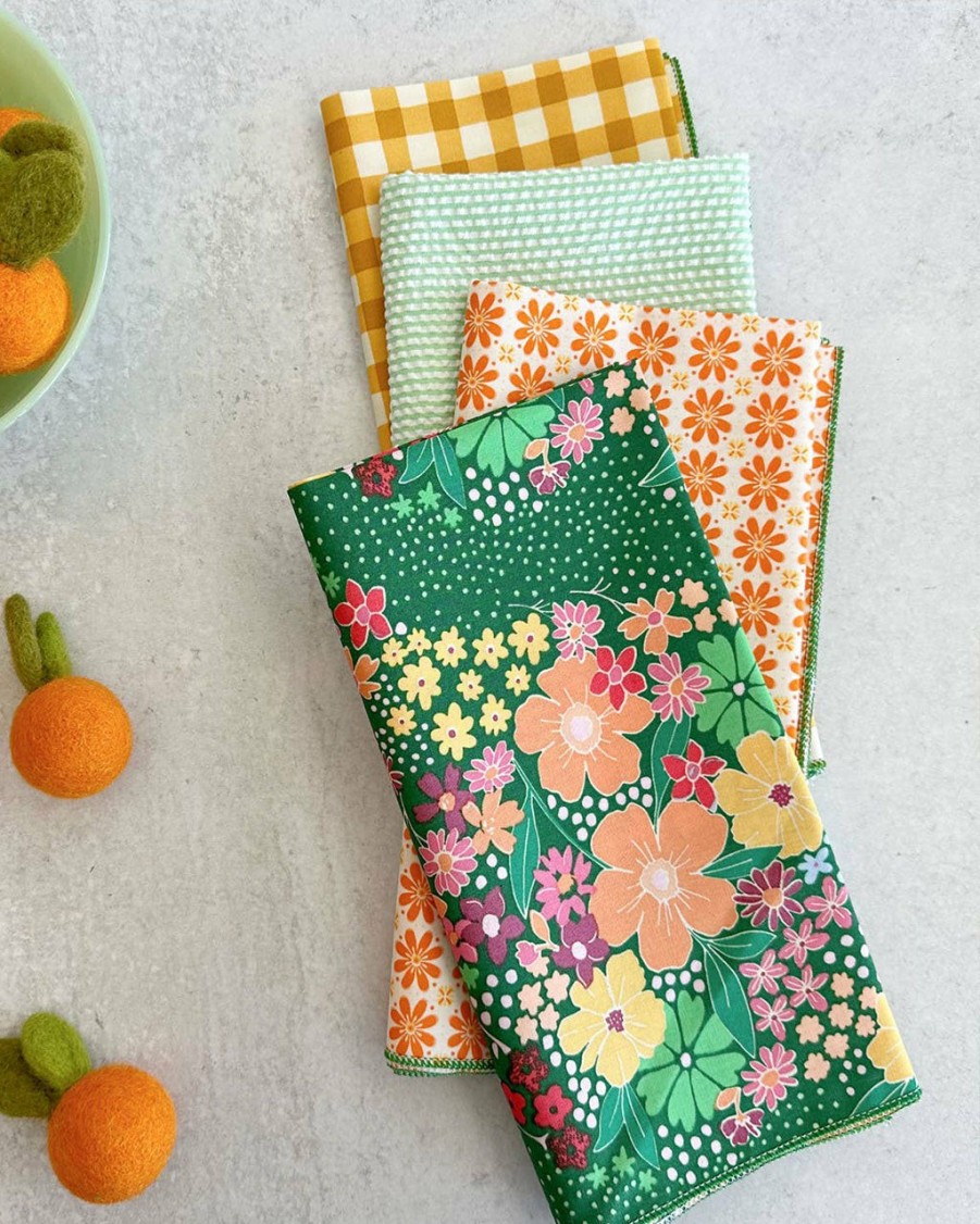 Living Dot And Army | Merry Meadow Cloth Napkins