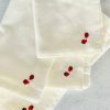 Living Dot And Army | Petite Strawberry Cloud Chambray Cloth Napkins