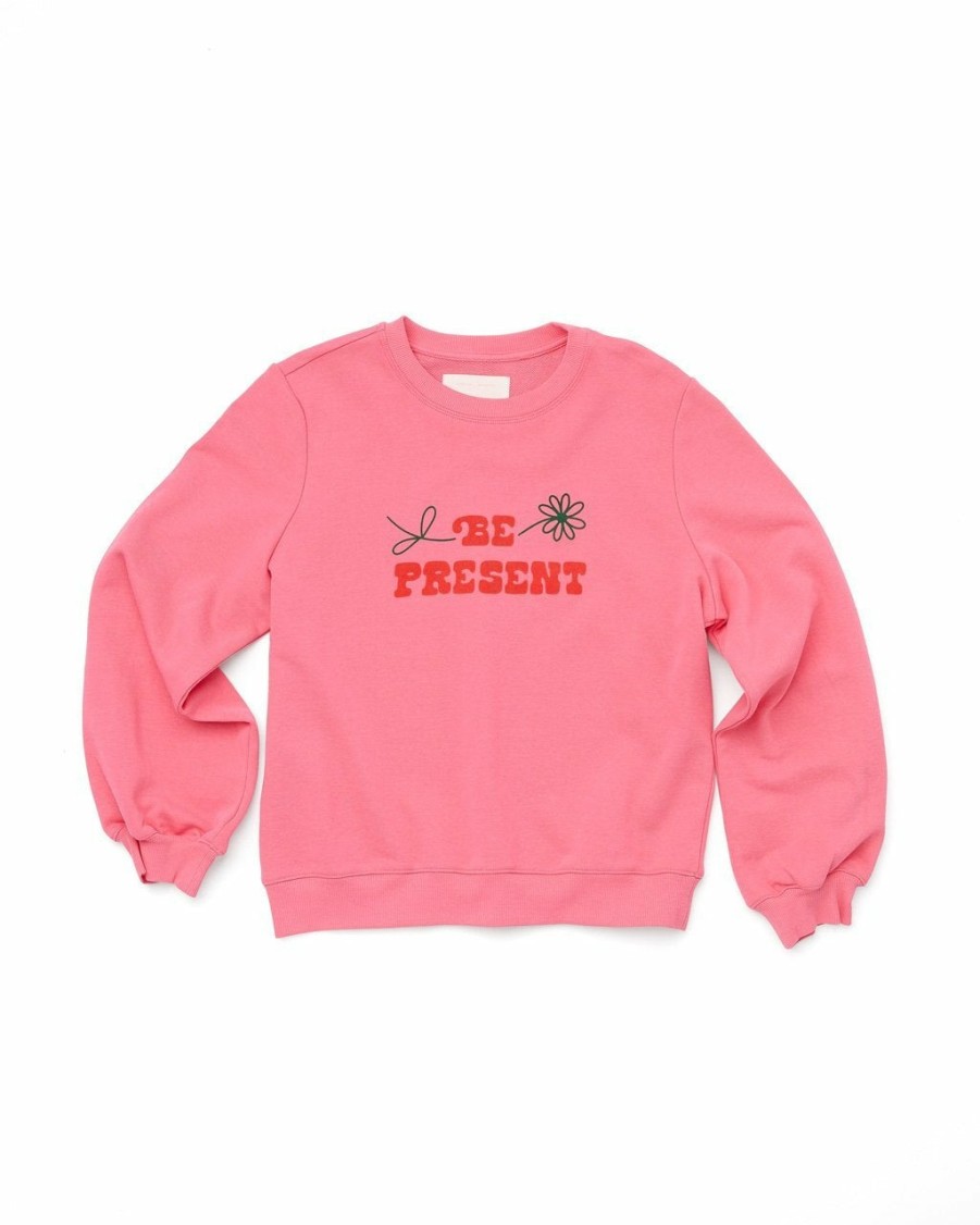 Clothing ban.do | Be Present Balloon Sleeve Sweatshirt