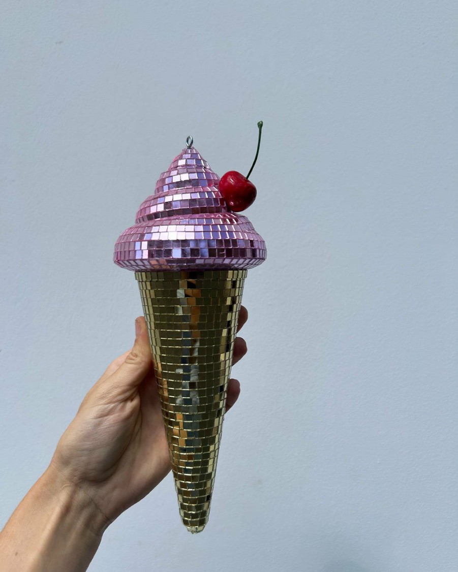 Living Sofiest Designs | Pink Disco Ice Cream Cone