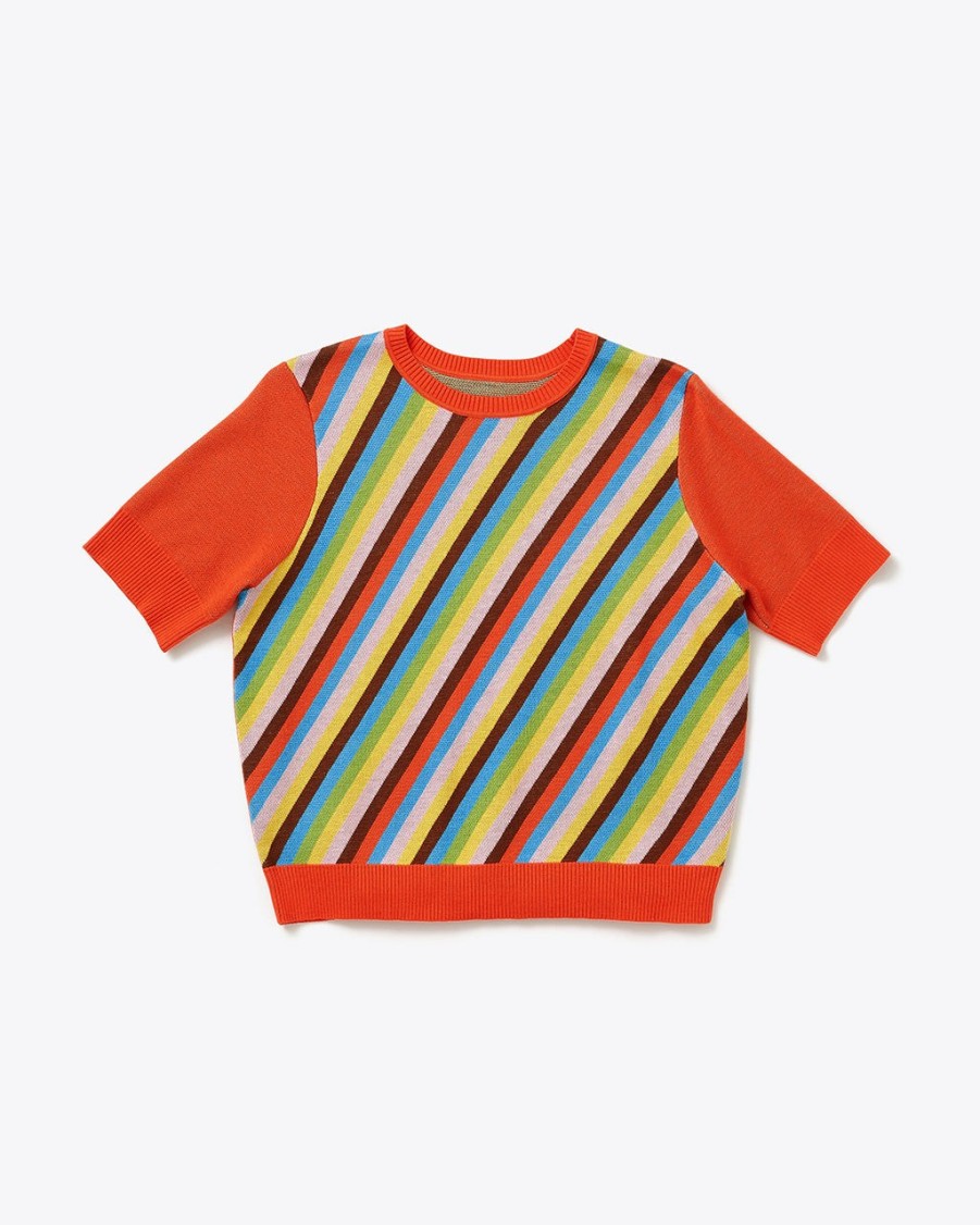 Clothing ban.do | Rainbow Bright Short Sleeve Sweater