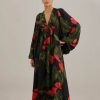 Clothing Farm Rio | Black Anthurium Maxi Dress