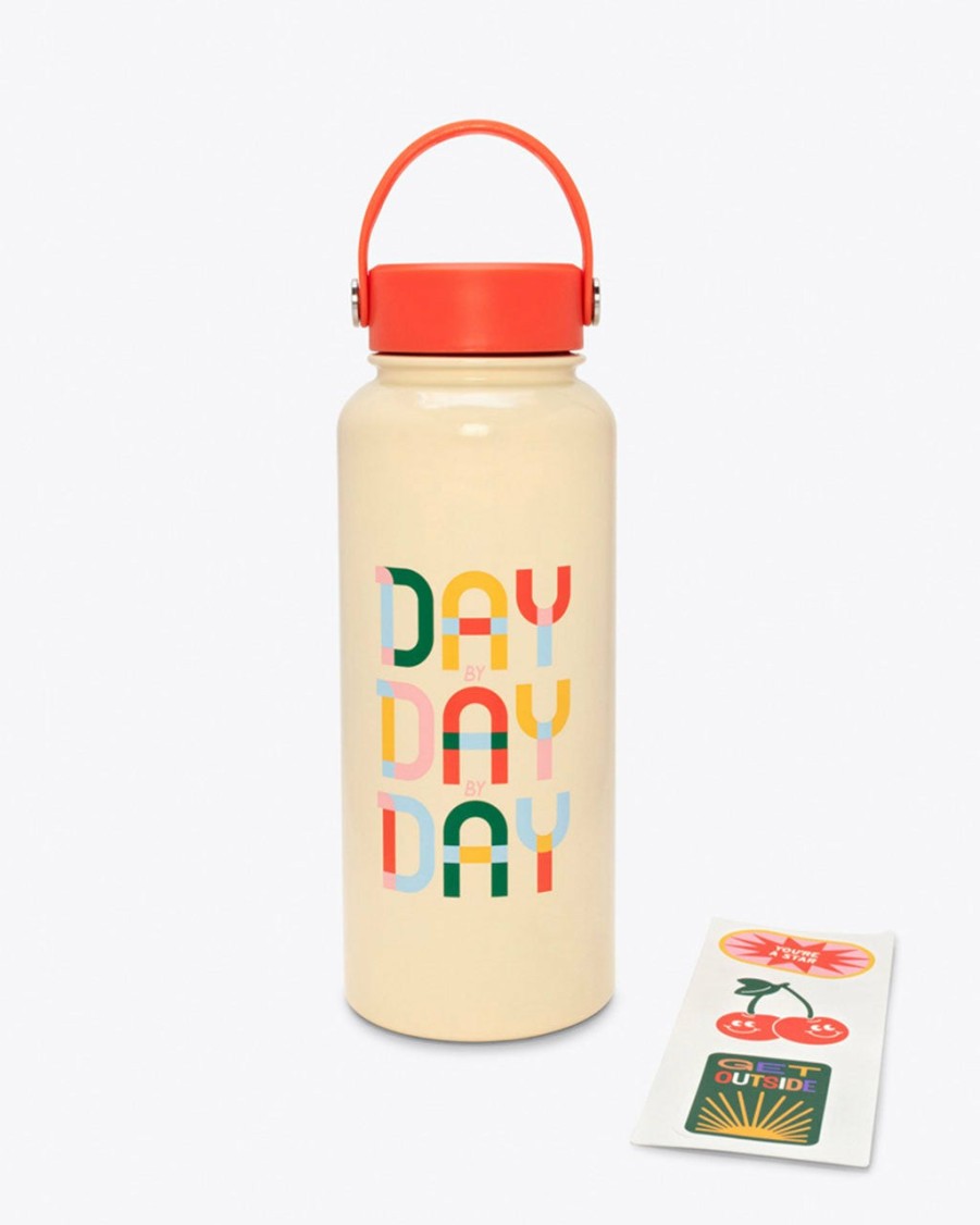 Living ban.do | Stainless Steel Water Bottle - Day By Day