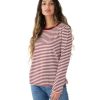 Clothing ban.do | Dahlia Stripe Long Sleeve Boxy Tee