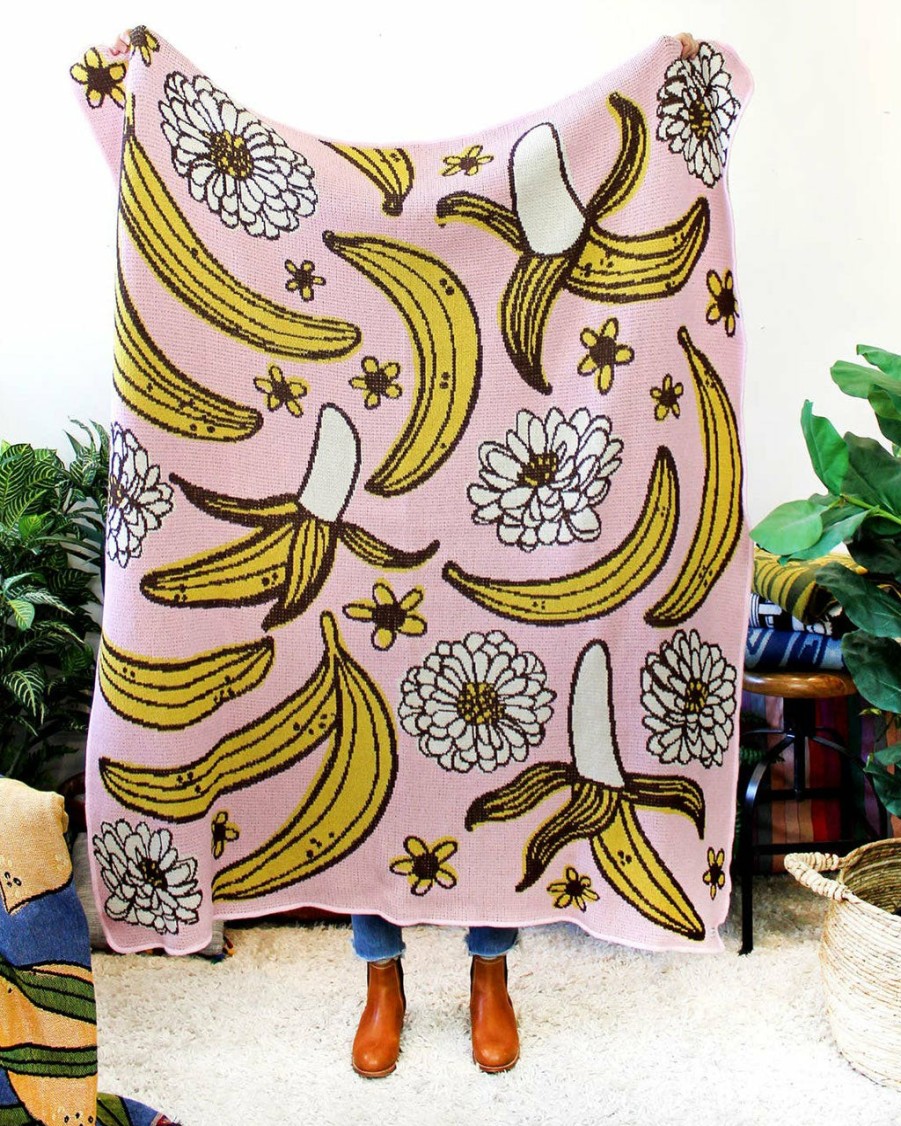 Living Calhoun u0026 Co | Banana Jam Knit Blanket