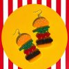 Accessories Frank Goodness | The Totally Possible Burger Acrylic Drop Earrings