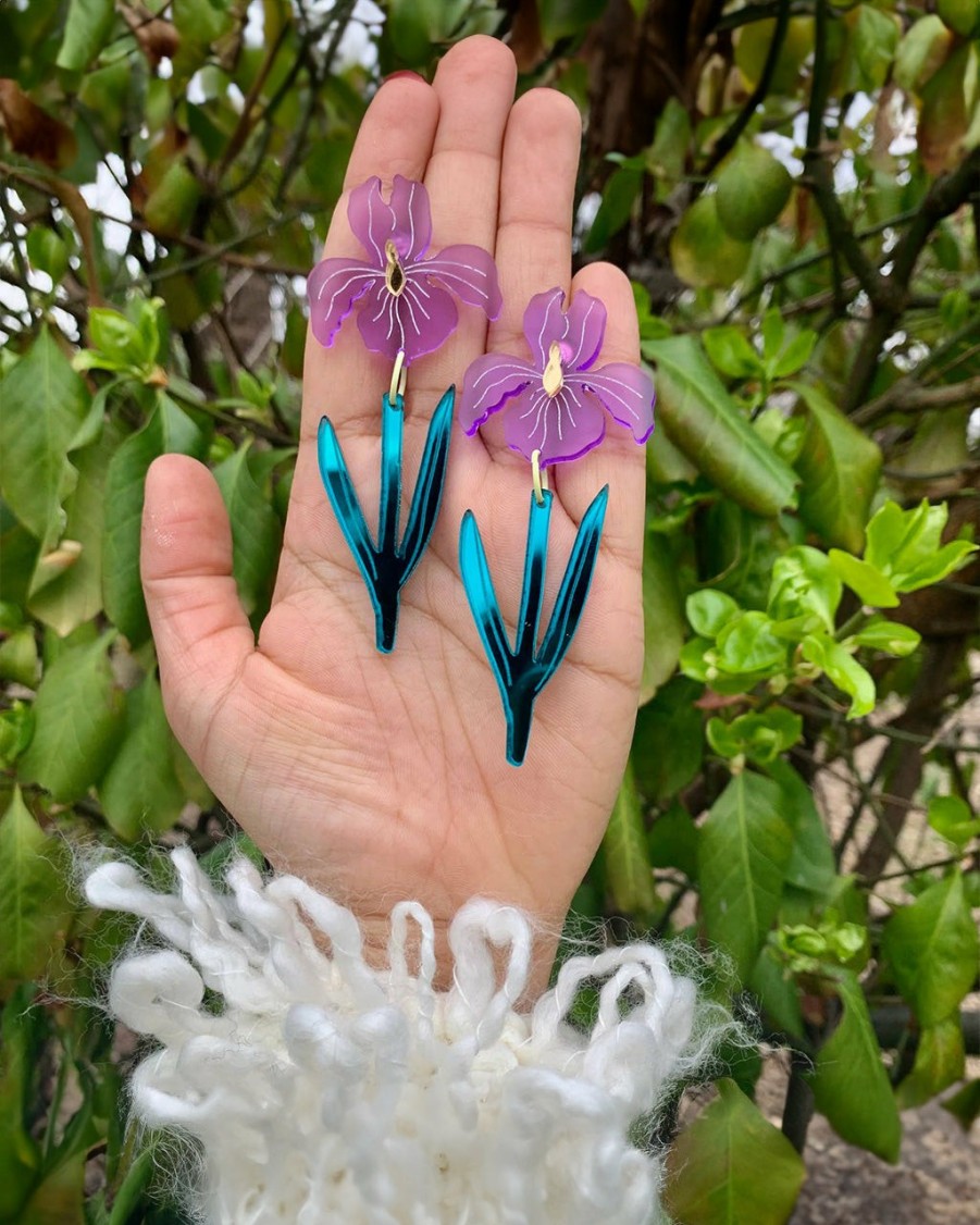 Accessories Not Picasso | From The Garden Earrings - Irises