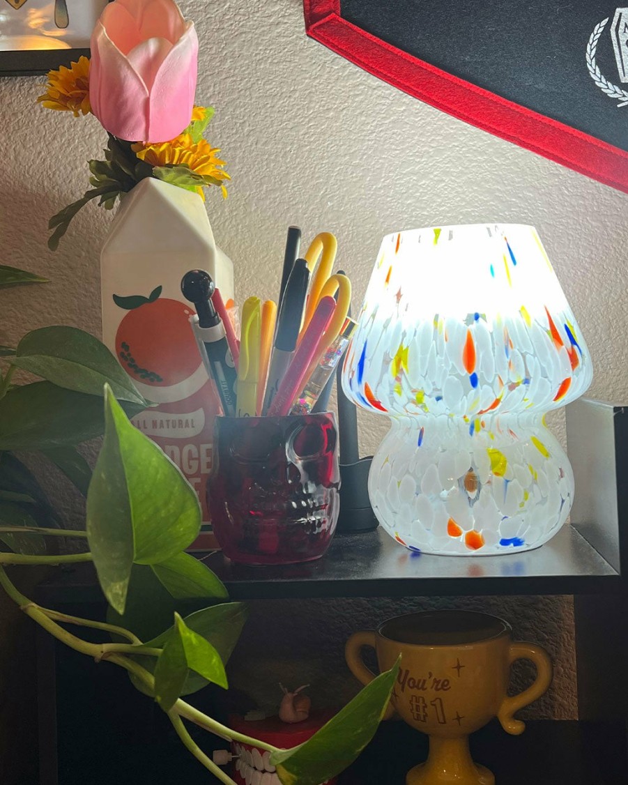 Living Humber | Color Confetti Mini Mushroom Lamp