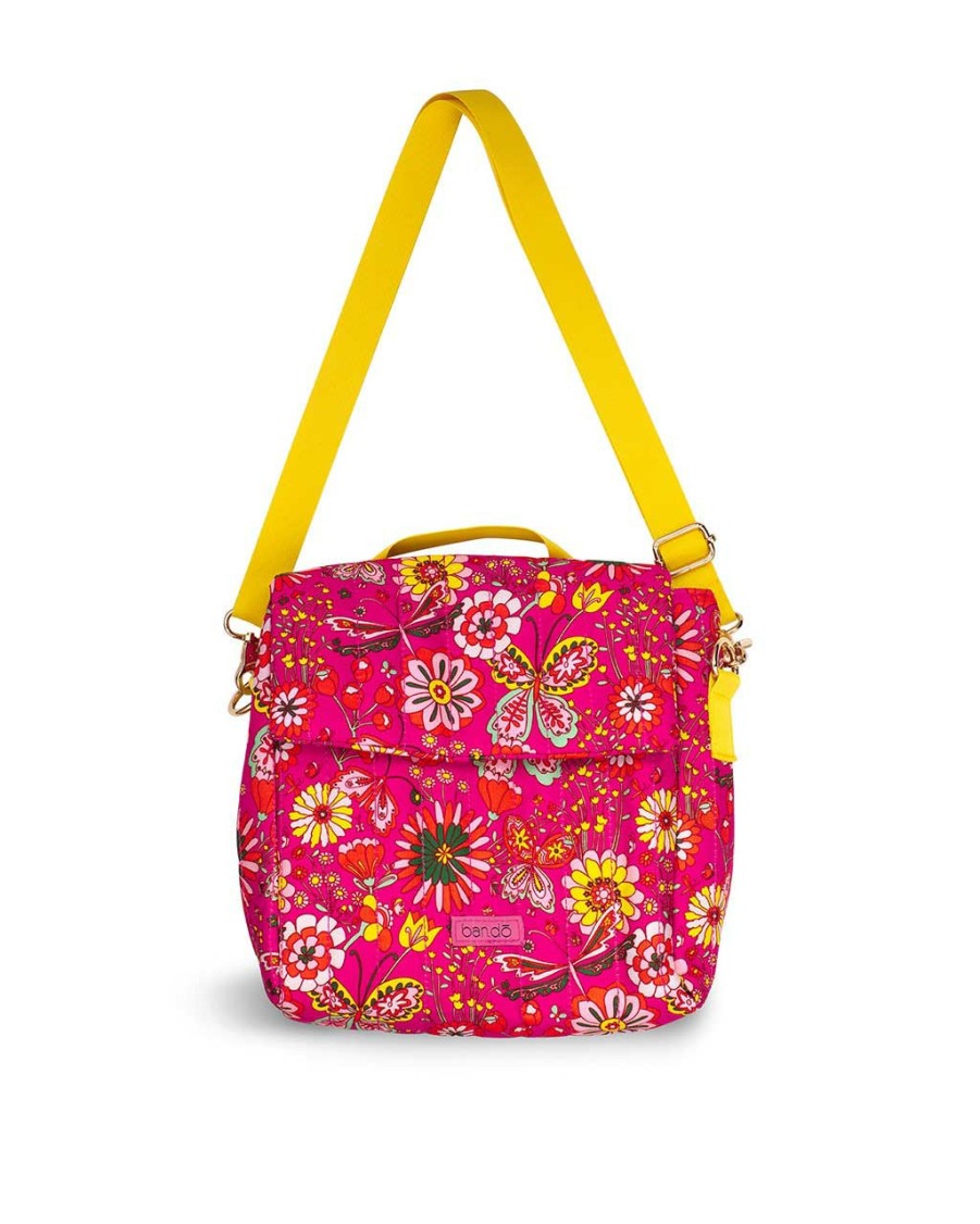 Accessories ban.do | What'S For Lunch? Lunch Bag - Magic Garden Hot Pink