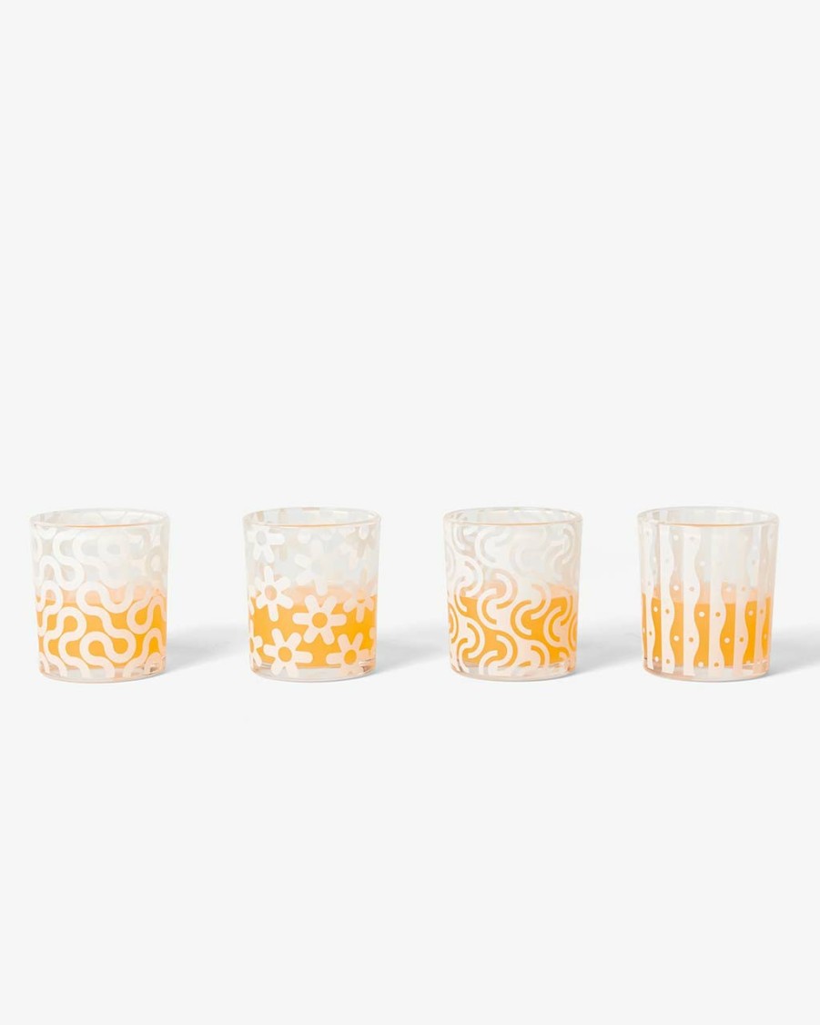 Living Areaware | Dusen Dusen Pattern Glasses - White