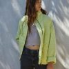 Clothing By Together | It'S All Good Washed Jacket - Lime