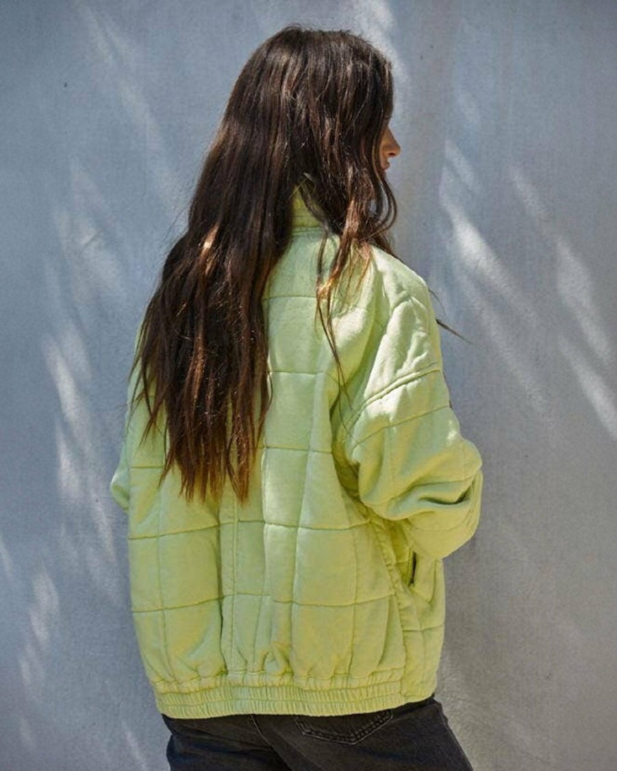 Clothing By Together | It'S All Good Washed Jacket - Lime