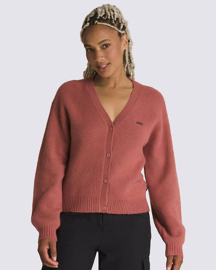 Clothing Vans | Hadley Relaxed Cardigan - Whithered Rose