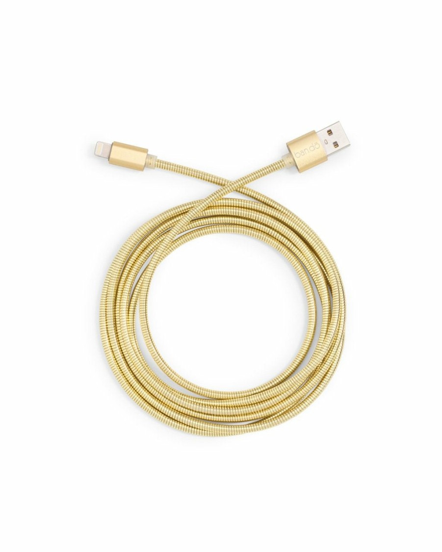 Living ban.do | Longer Charging Cord - Metallic Gold