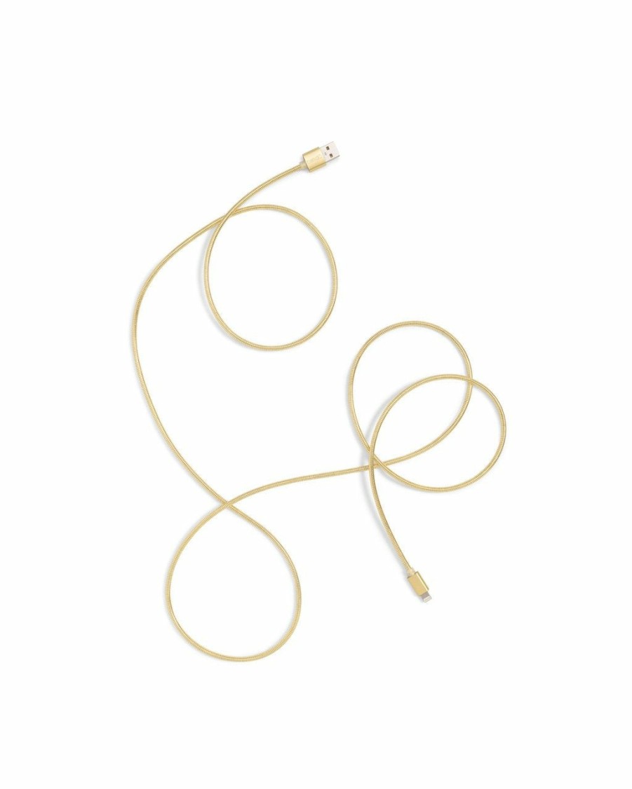 Living ban.do | Longer Charging Cord - Metallic Gold