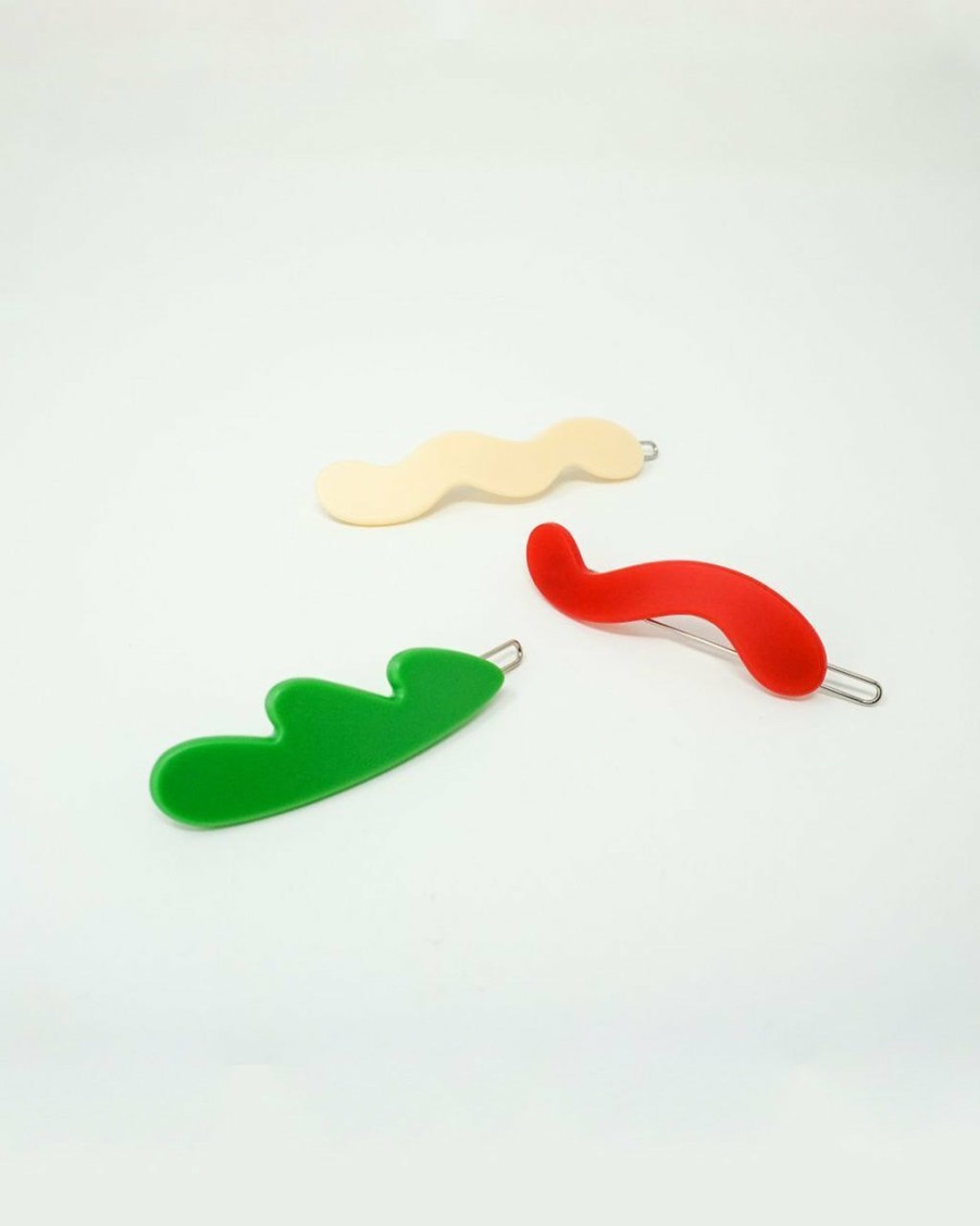 Accessories Chunks | Mini Waves Barrettes - Set Of 3