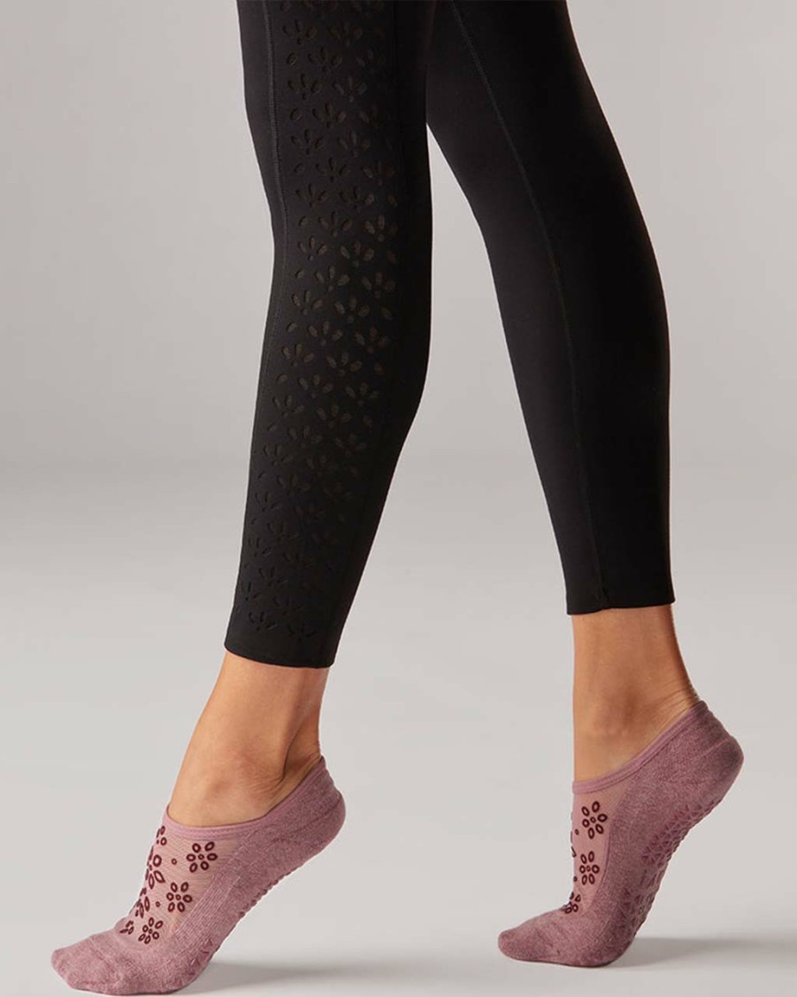 Clothing Tavi | High Waisted Eyelet 7/8 Legging - Ebony