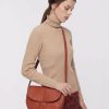 Accessories Nice Things | Orange Leather Crossbody Bag