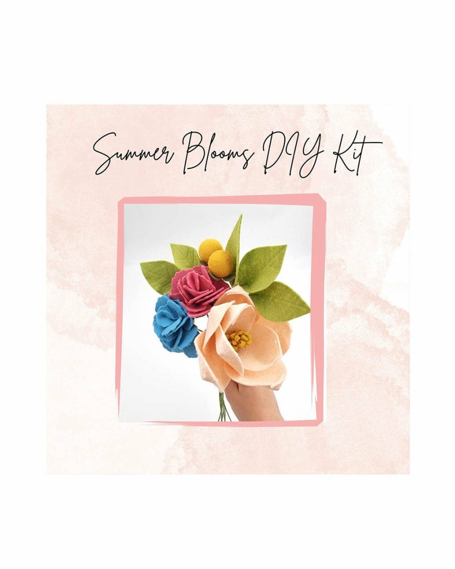 Living Madymae Felt Florals | Felt Flower Diy Kit - Summer Blooms