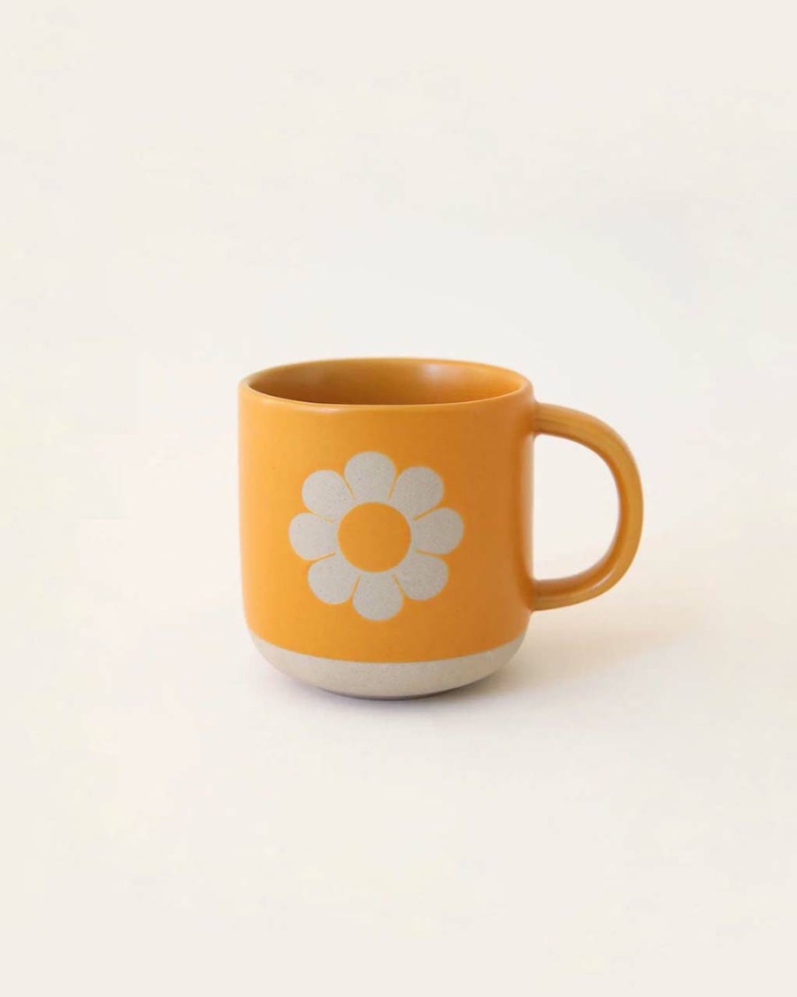 Living Sunshine Studios | Retro Flower Ceramic Mug