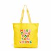 Accessories ban.do | Deluxe Tote Bag - Make Time For Sunshine