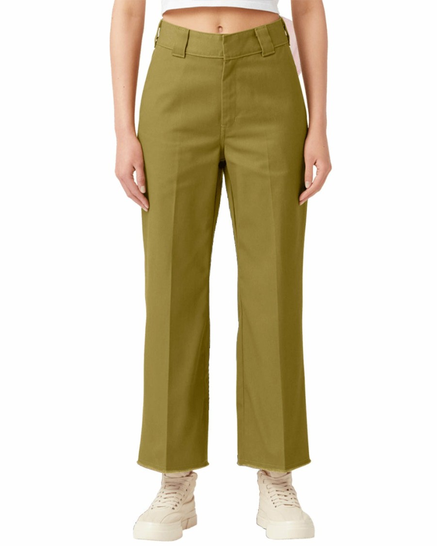 Clothing Dickies | Cropped Ankle Pants - Rinsed Green Moss