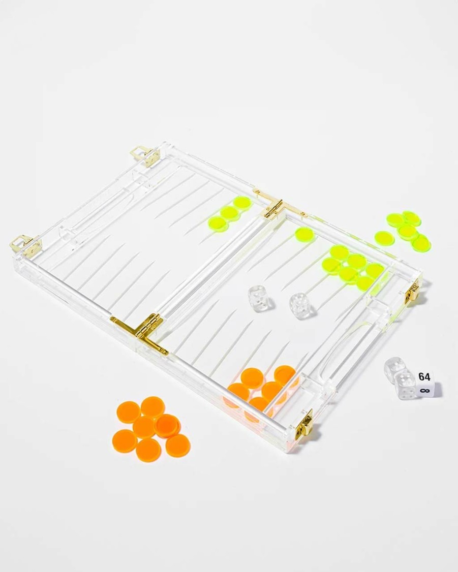 Living Sunnylife | Lucite Backgammon - Neon