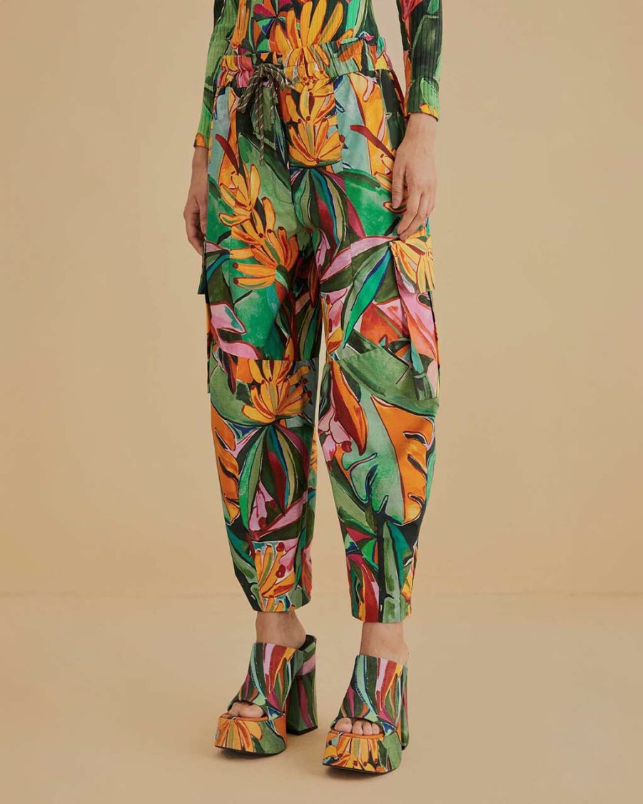 Clothing Farm Rio | Multicolor Banana Foliage Pants