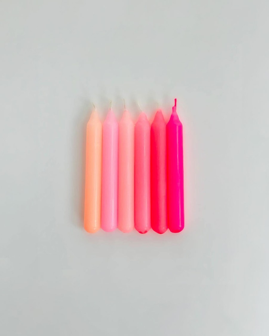 Living Pink Stories | Dip Dye Konfetti Candles - Girls