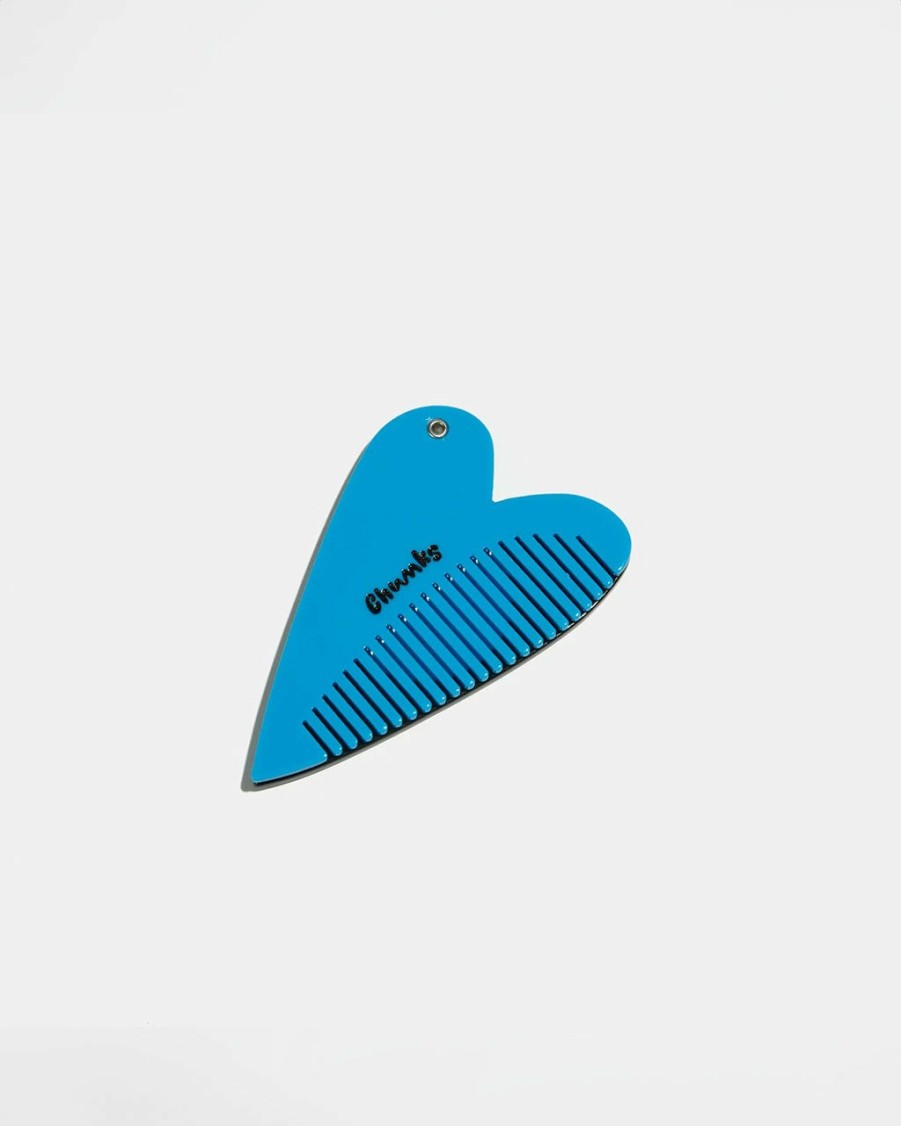 Accessories Chunks | Heart Compact And Comb - Black + Blue