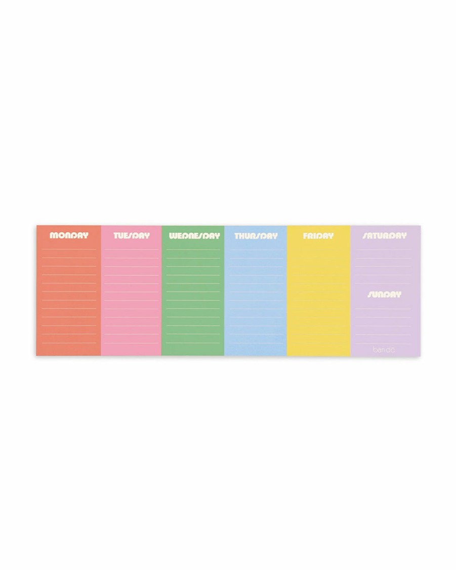 Desk ban.do | Week To Week Desk Notepad - Colorblock