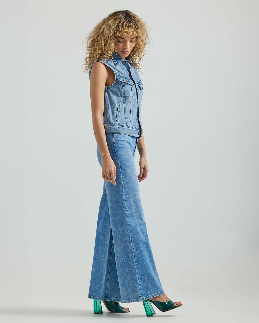 Clothing Lee | High Rise A-Line Jeans - Rocky Blue