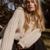 Clothing Little Lies | Creme Hand Knitted Charli Cardigan