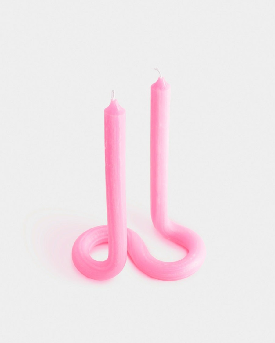 Living Lex Pott | Twist Candle - Pink