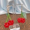 Accessories A Shop of Things | Beaded Cherry Earrings